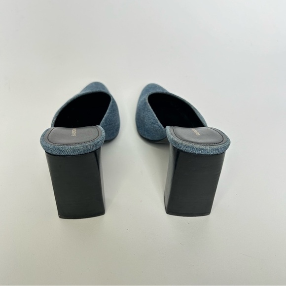 Balenciaga Blue Denim Mules Almond Toe size 37.5 - Picture 7 of 9